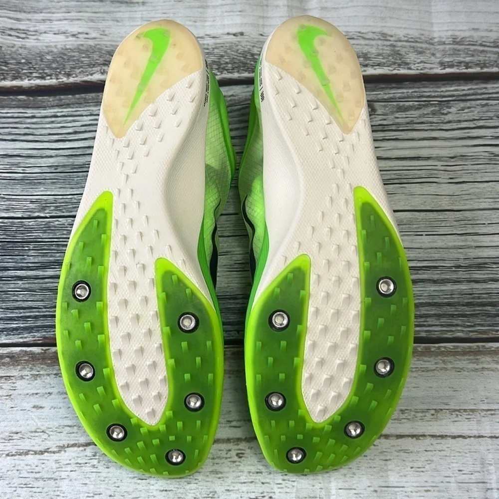 Nike Zoom Victory Volt Track Field Shoes Neon Green/Blue Varsity Junior Size 7.5